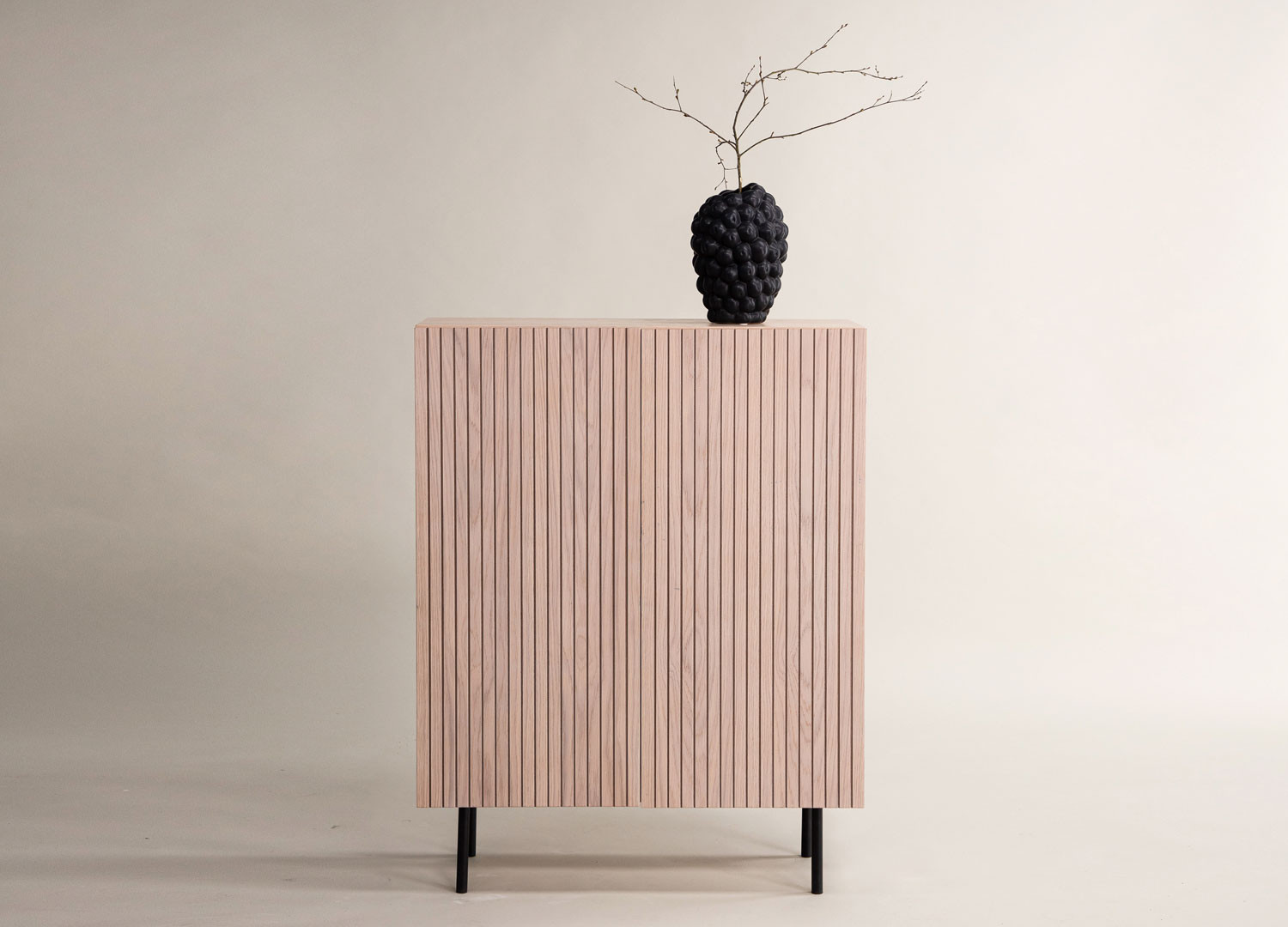 Commode 2 portes bois contemporain