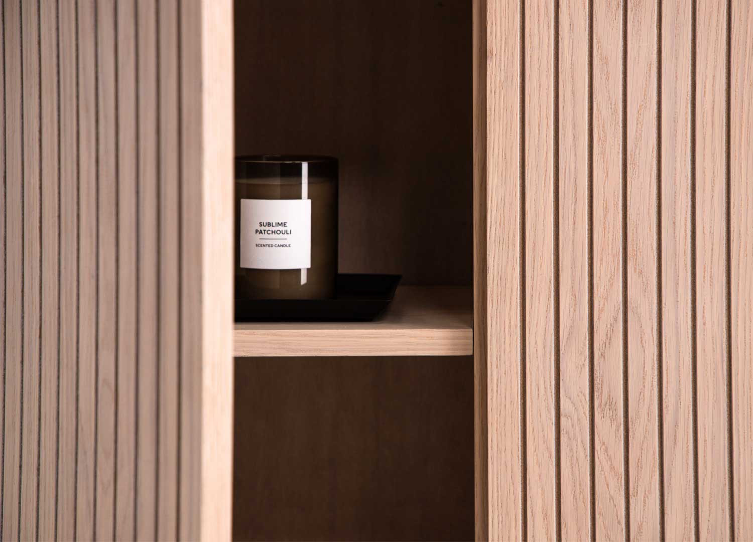 Commode 2 portes bois contemporain