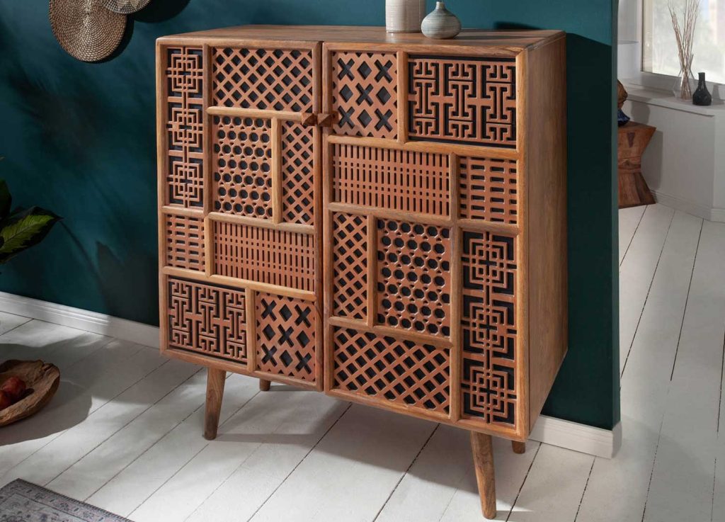 Commode 2 portes style oriental