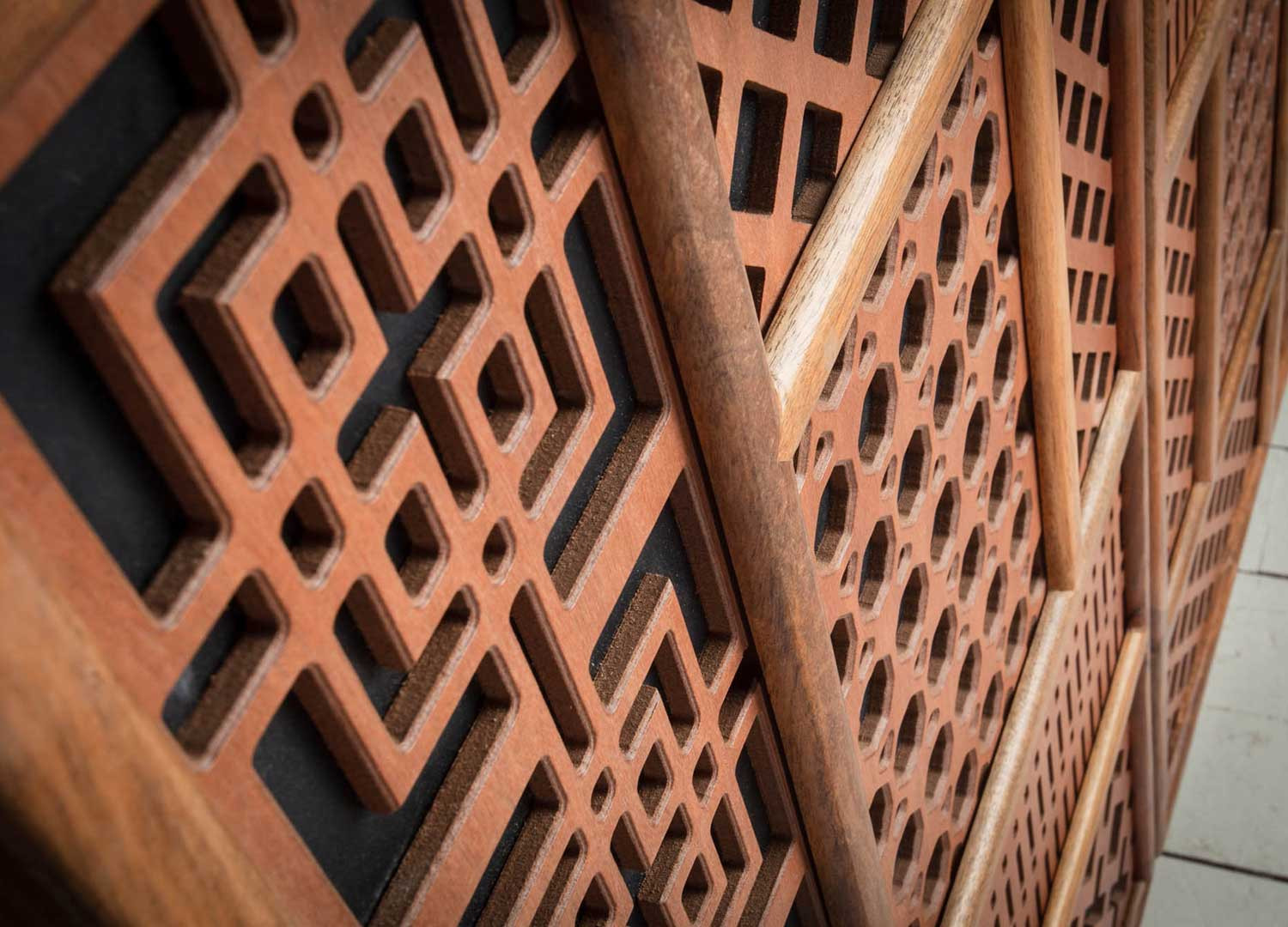 Commode 2 portes style oriental