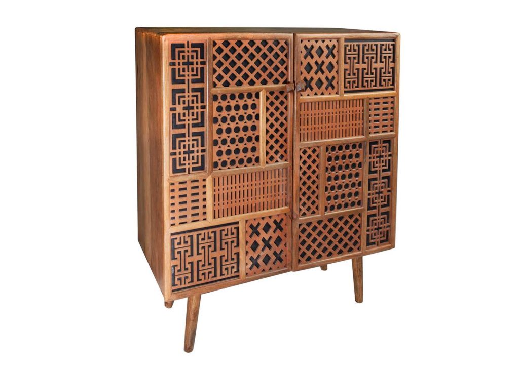 Commode 2 portes style oriental