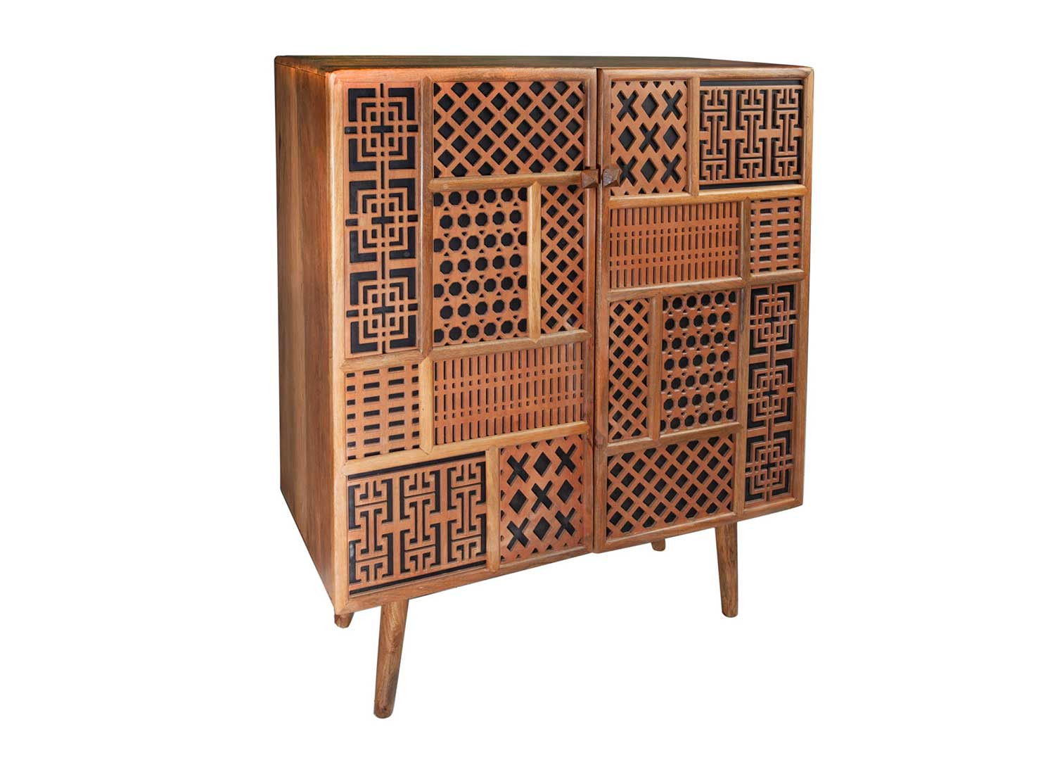 Commode 2 portes style oriental