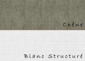 Commode chêne/blanc structuré 6 tiroirs - 1 porte BAIX 104