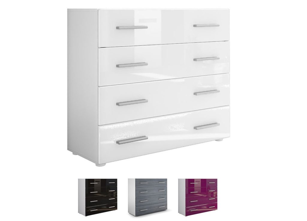 Commode design de salon de 4 tiroirs