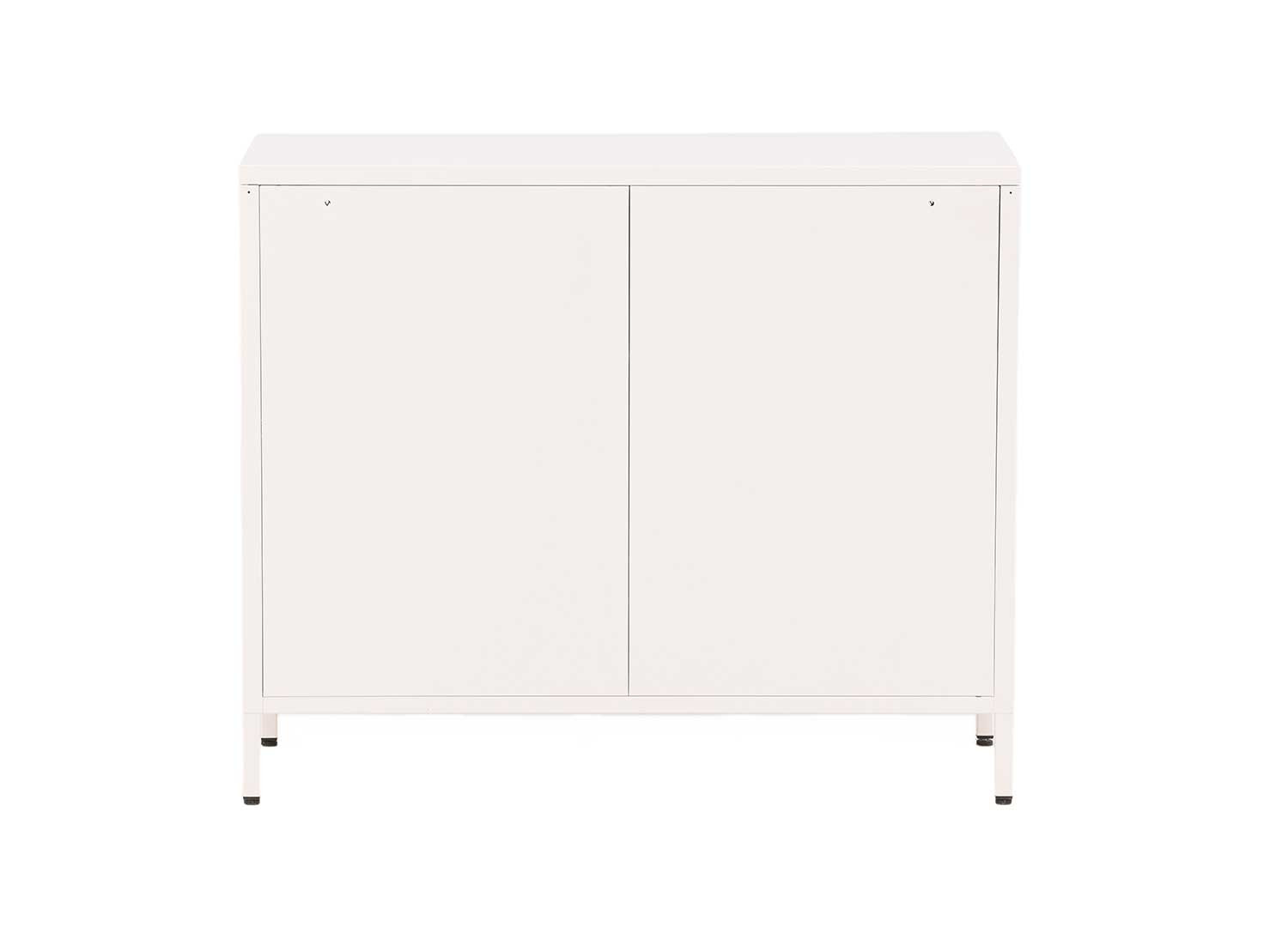Commode en acier blanc 4 portes