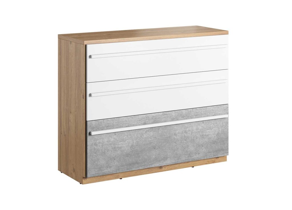 Commode moderne 3 tiroirs Pixel