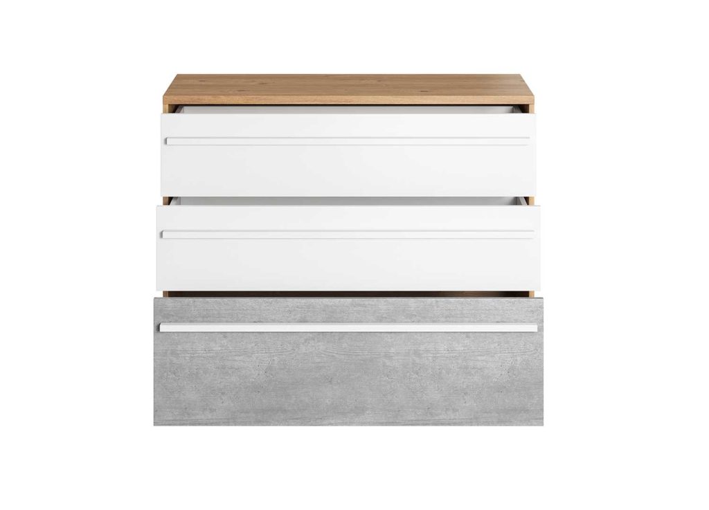 Commode moderne 3 tiroirs Pixel