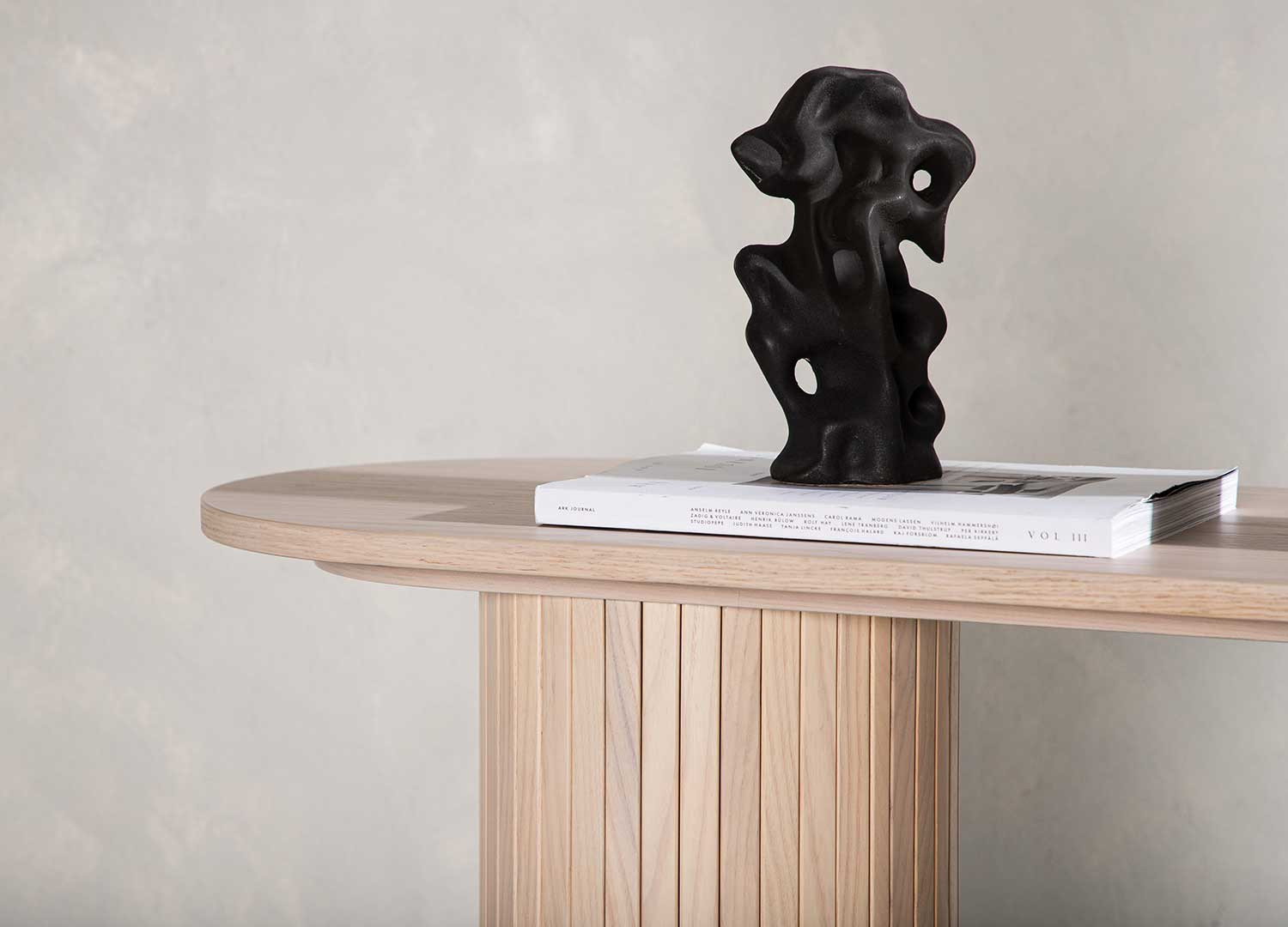 Meuble console en bois contemporaine