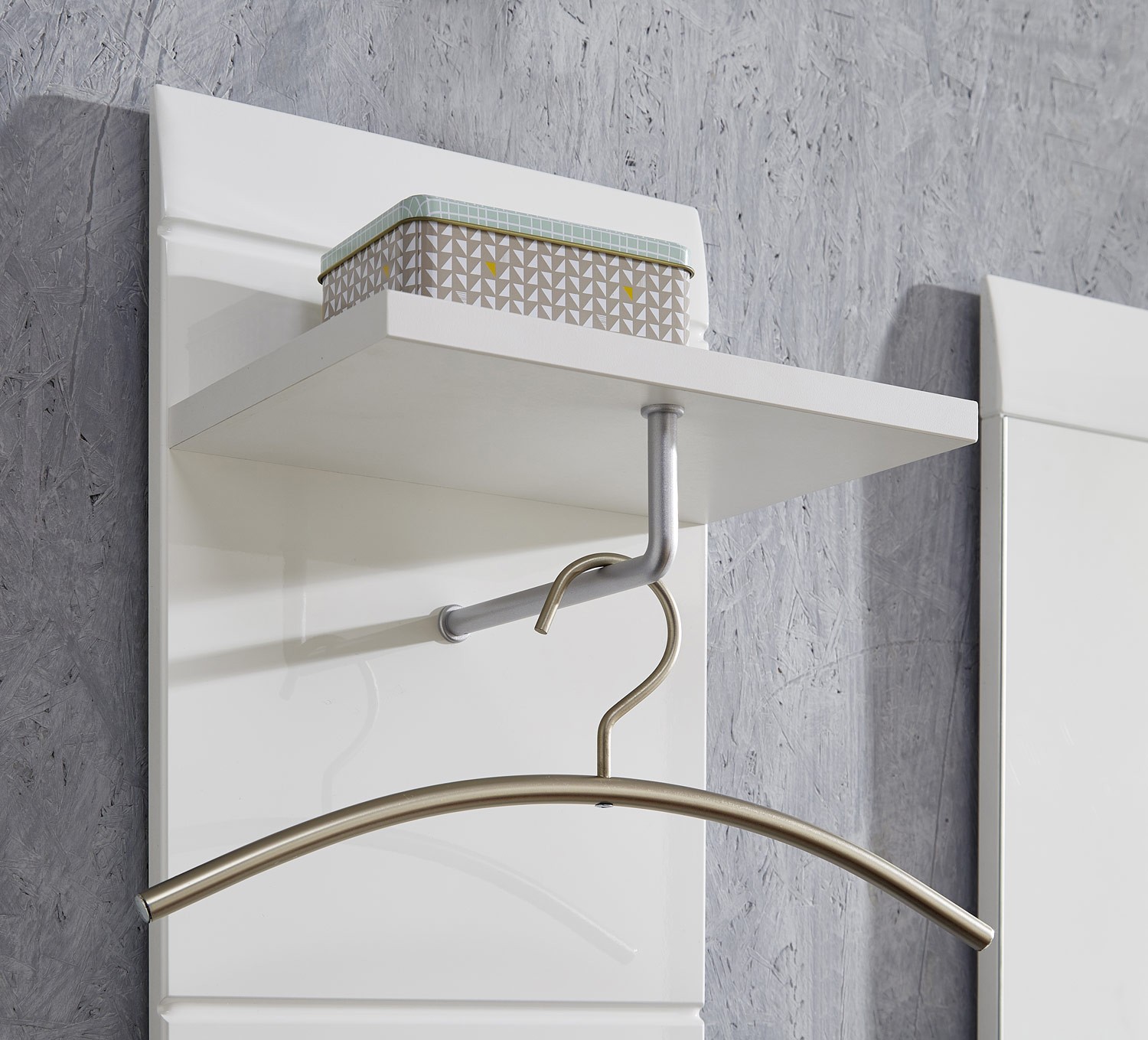 Ensemble de meuble d'entrée laqué blanc