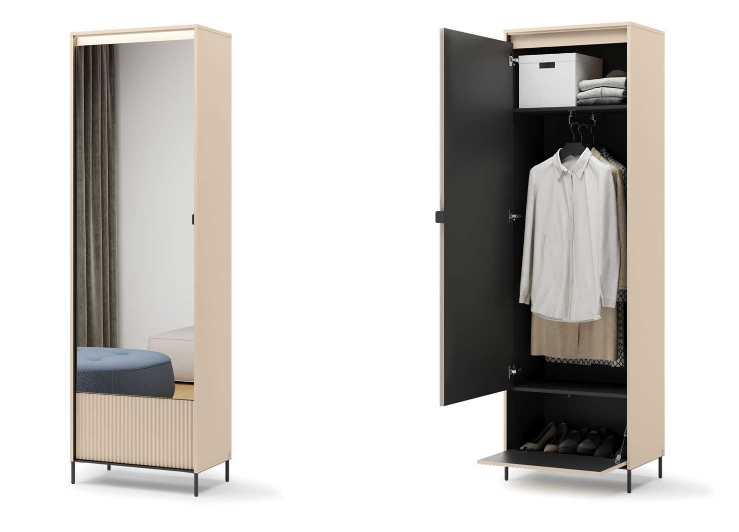 Ensemble d'entrée beige et noir Trend