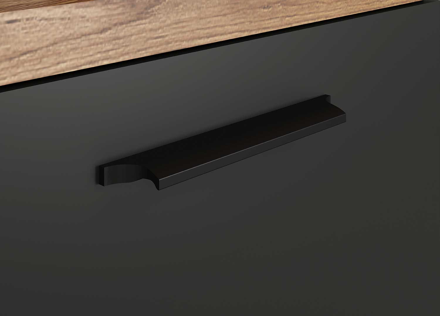 Ensemble d'entrée gris anthracite et chêne