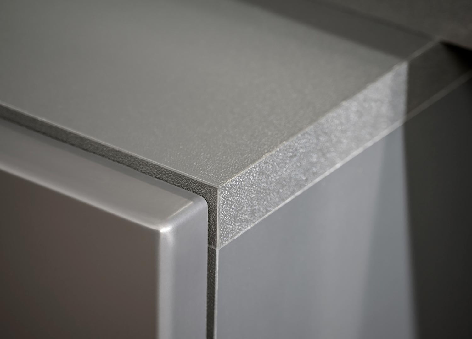 Ensemble meuble TV mural anthracite et bois