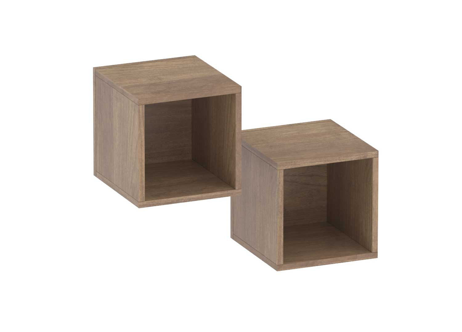 Ensemble télé design argile et chêne mercure Eloa