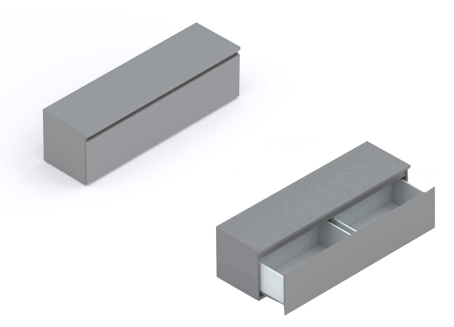 Ensemble TV design ardoise et graphite Eloa