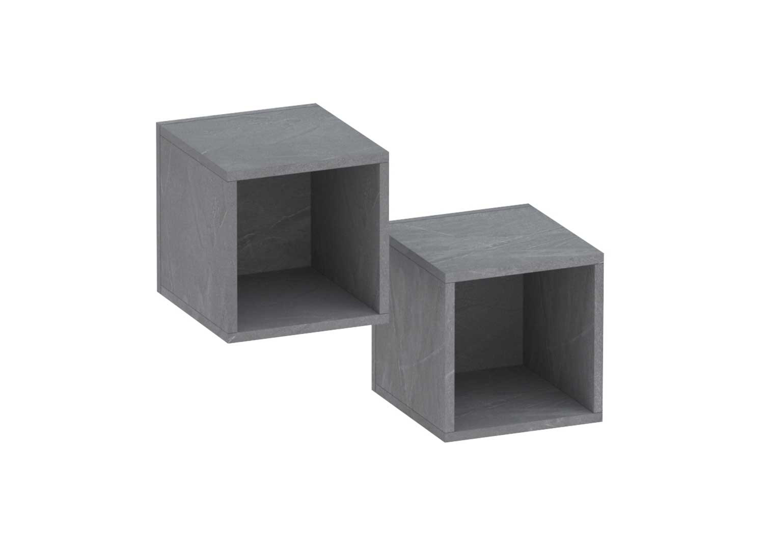 Ensemble TV design ardoise et graphite Eloa