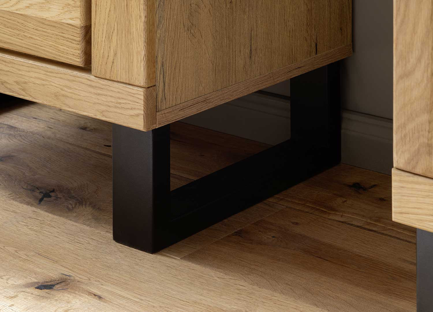 Ensemble TV moderne en bois chêne sauvage Jambo