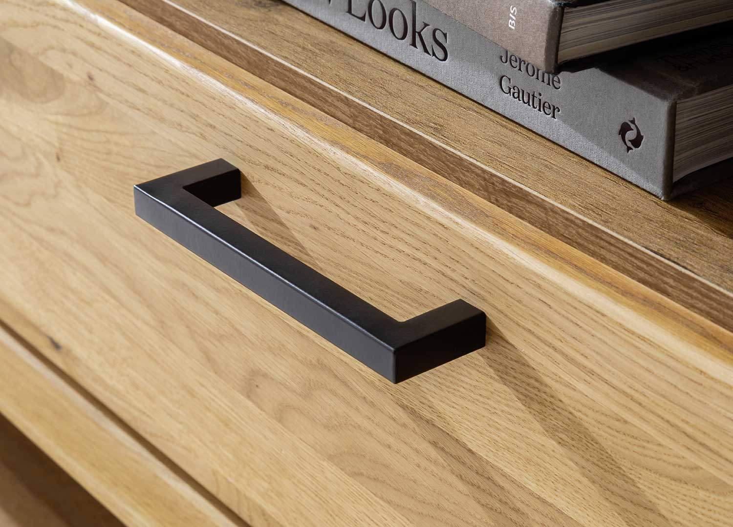Ensemble TV moderne en bois chêne sauvage Jambo