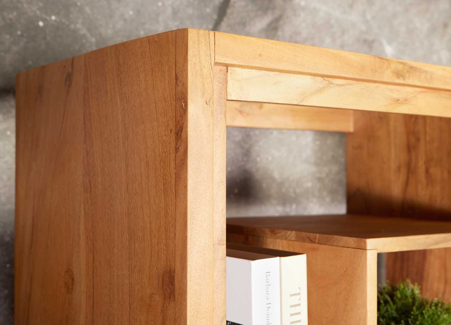 Étagère de rangement 190 cm bois massif et métal