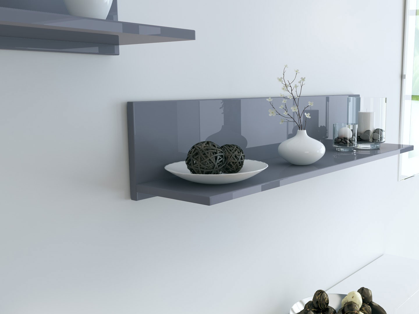 Étagère murale avec tablette de pose