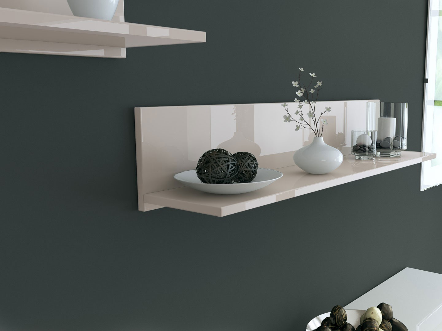 Étagère murale avec tablette de pose