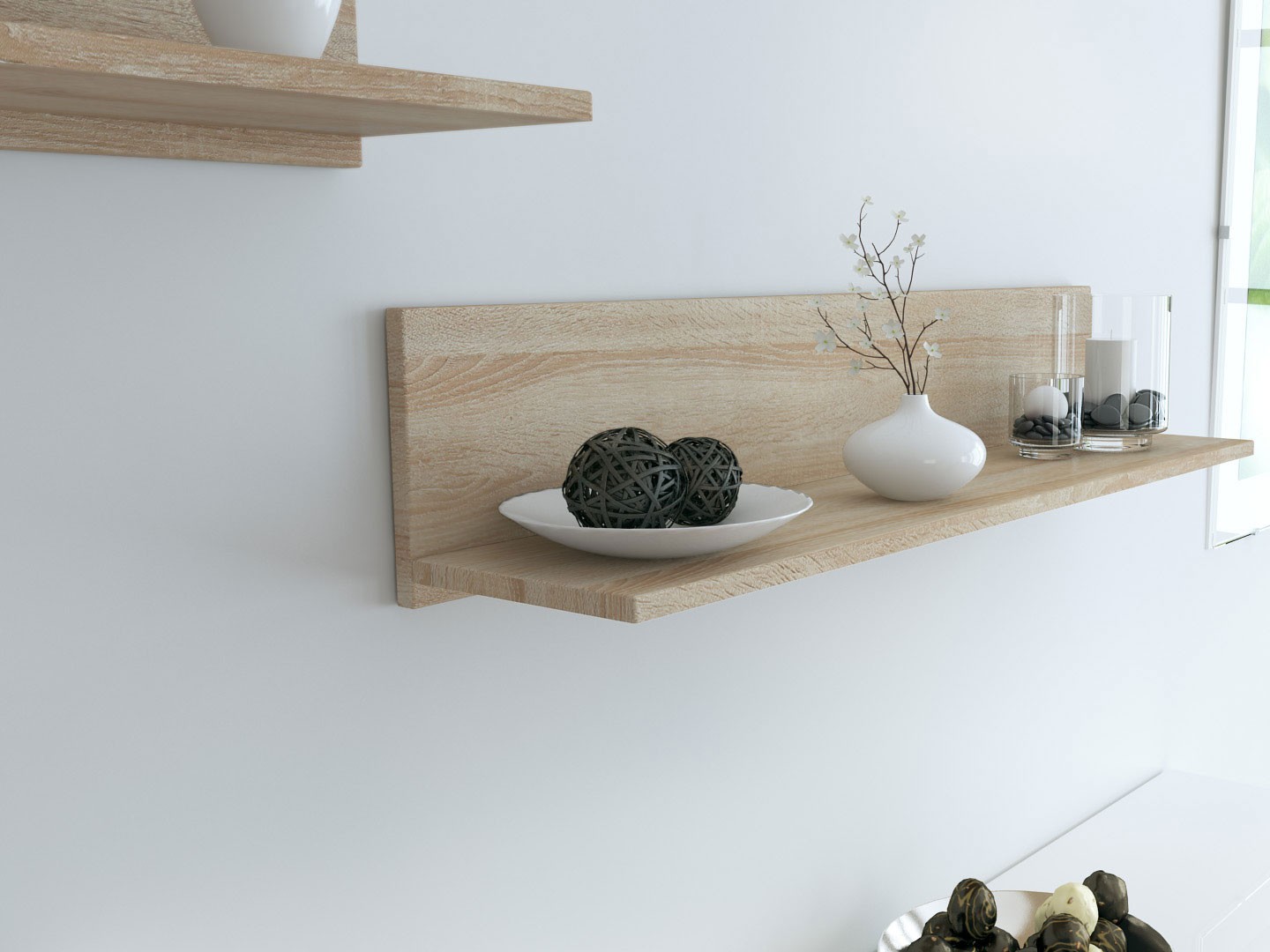 Étagère murale avec tablette de pose