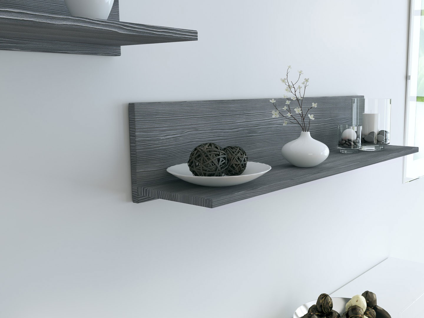 Étagère murale avec tablette de pose