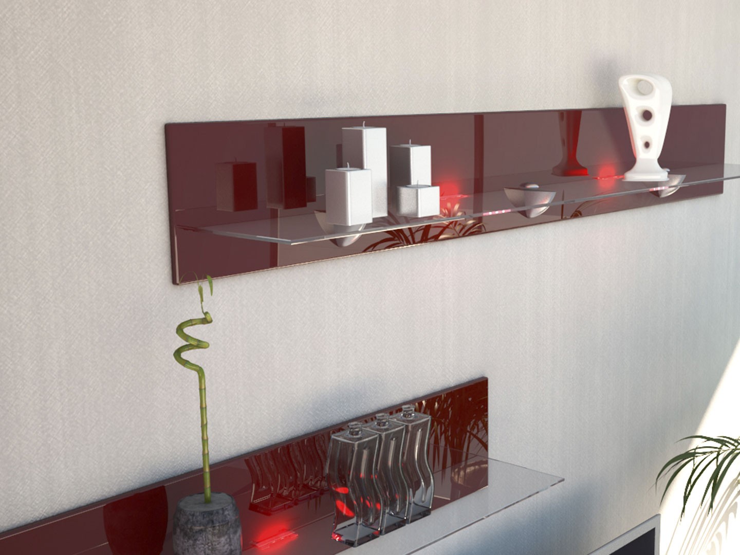 Étagère murale moderne 146 cm