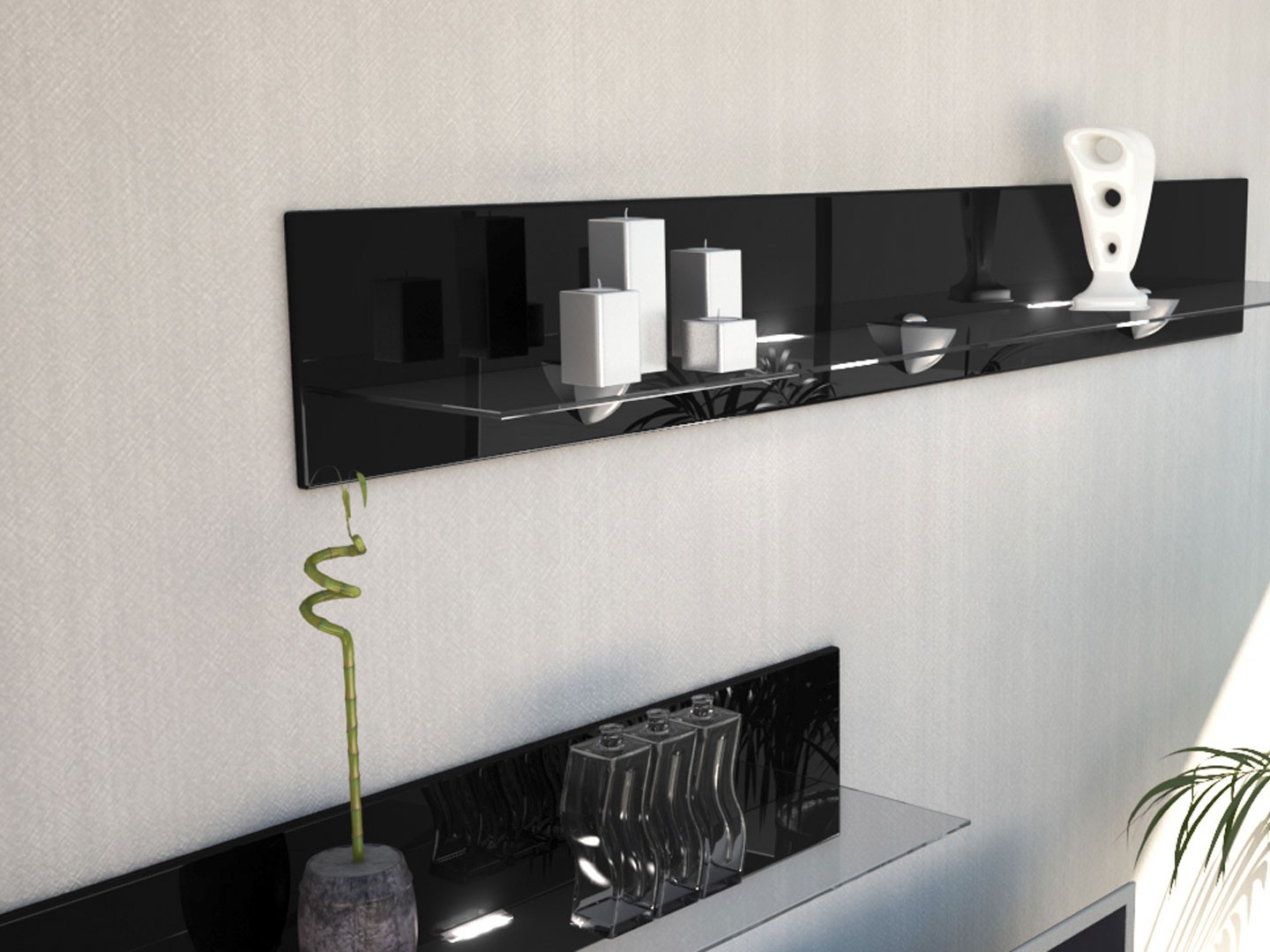 Étagère murale moderne 146 cm