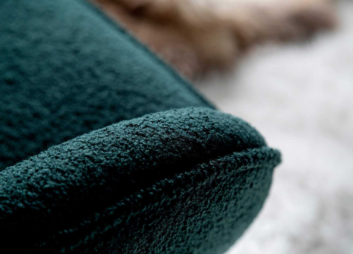 Fauteuil à bascule tissu vert