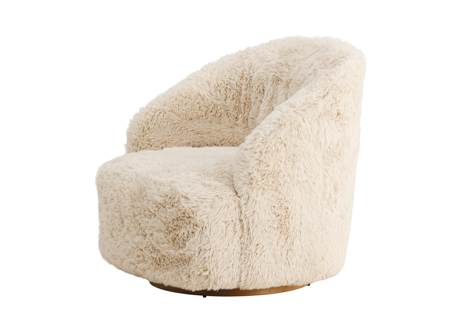 Vue produit du fauteuil Astru en tissu beige