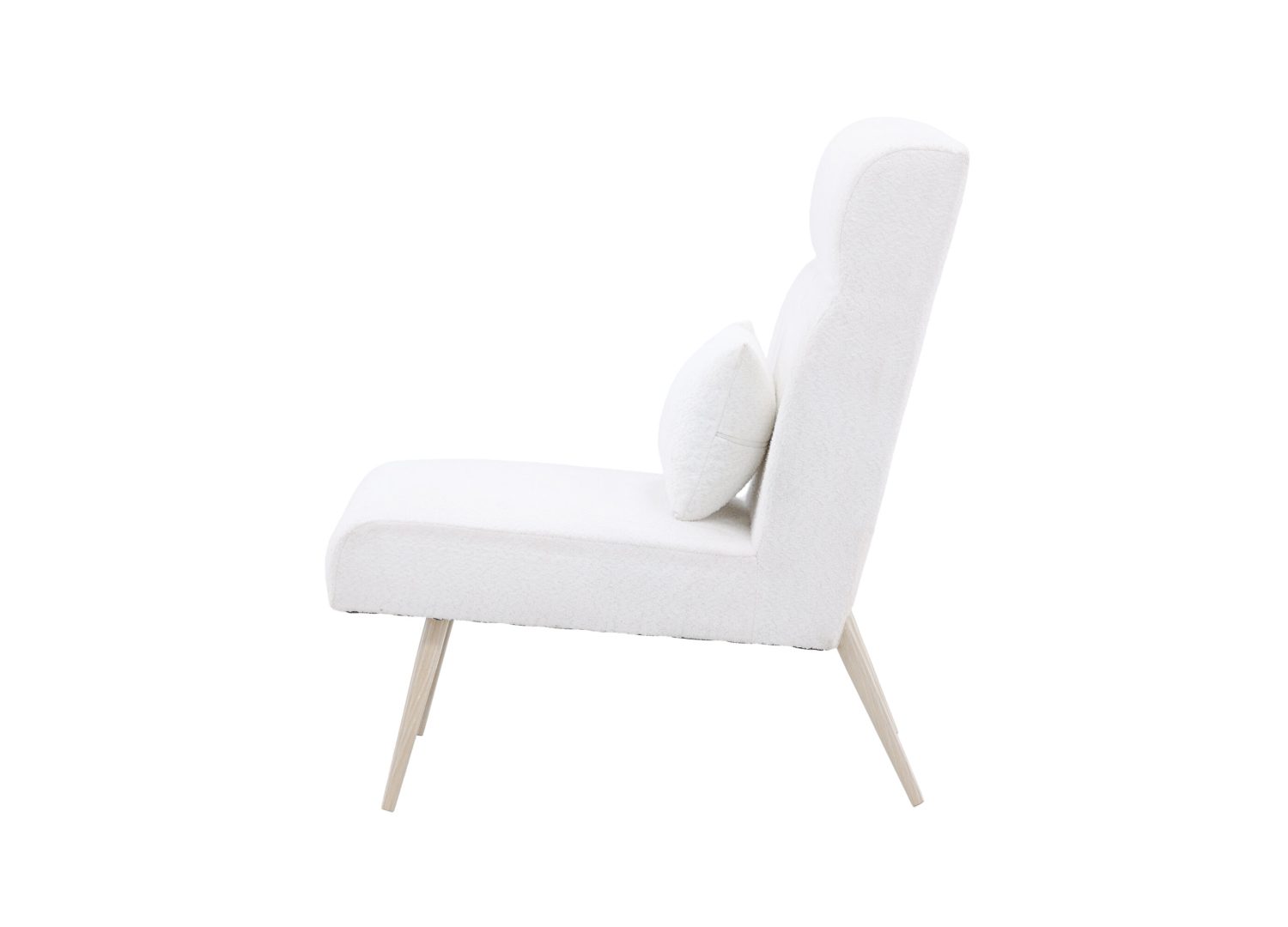 Détail du fauteuil Bloom blanc