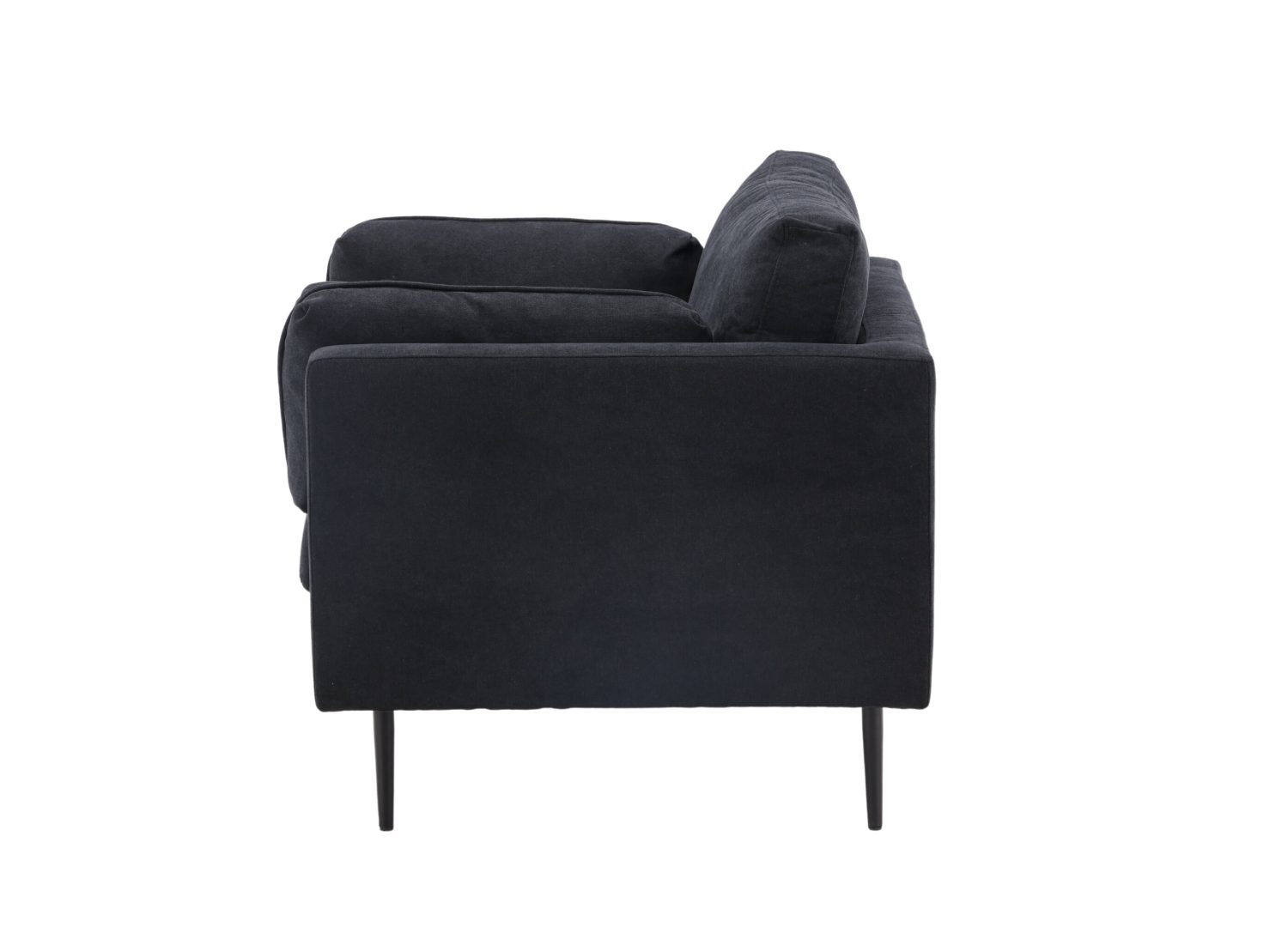 Détail du fauteuil Boom noir