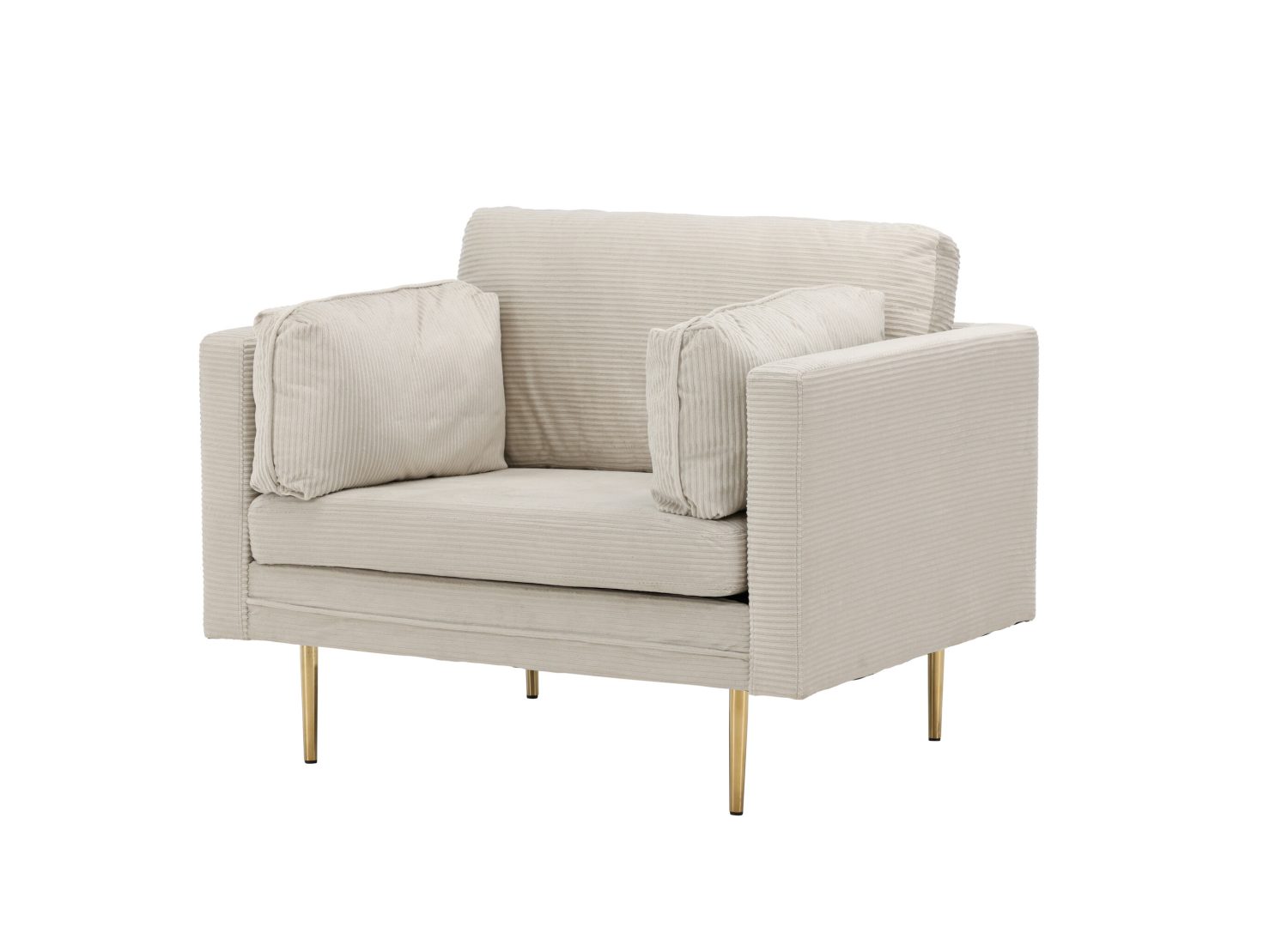 Détail du fauteuil Boom beige clair