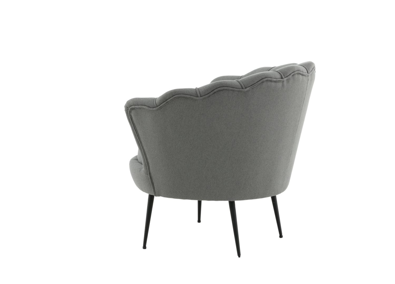 Fauteuil Calais en tissu gris vu sous un autre angle