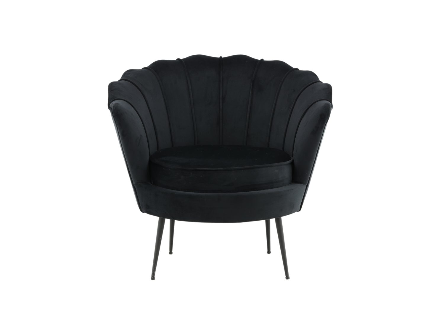 Détail du fauteuil Calais noir