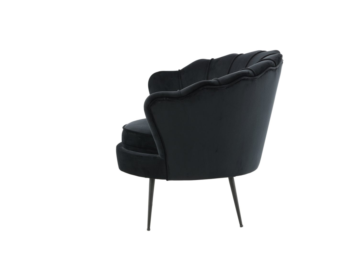 Détail du fauteuil Calais noir