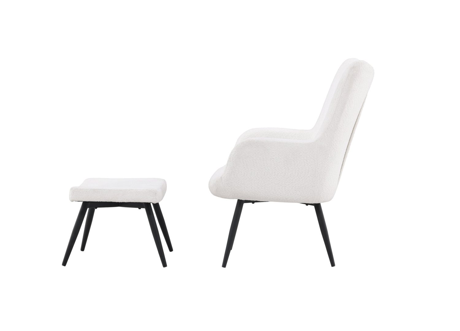 Détail du fauteuil Como blanc