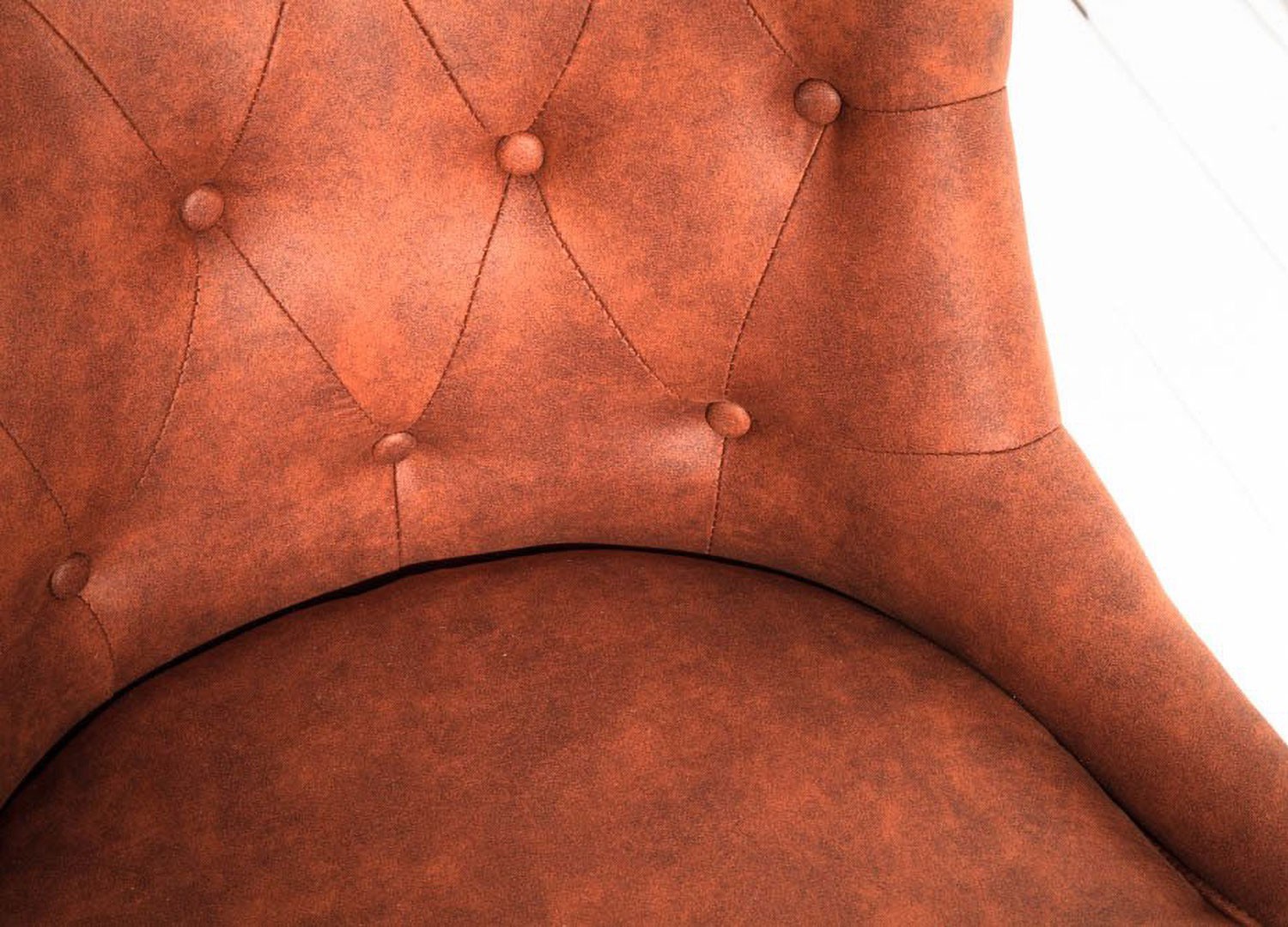 Fauteuil de bureau marron style anglais