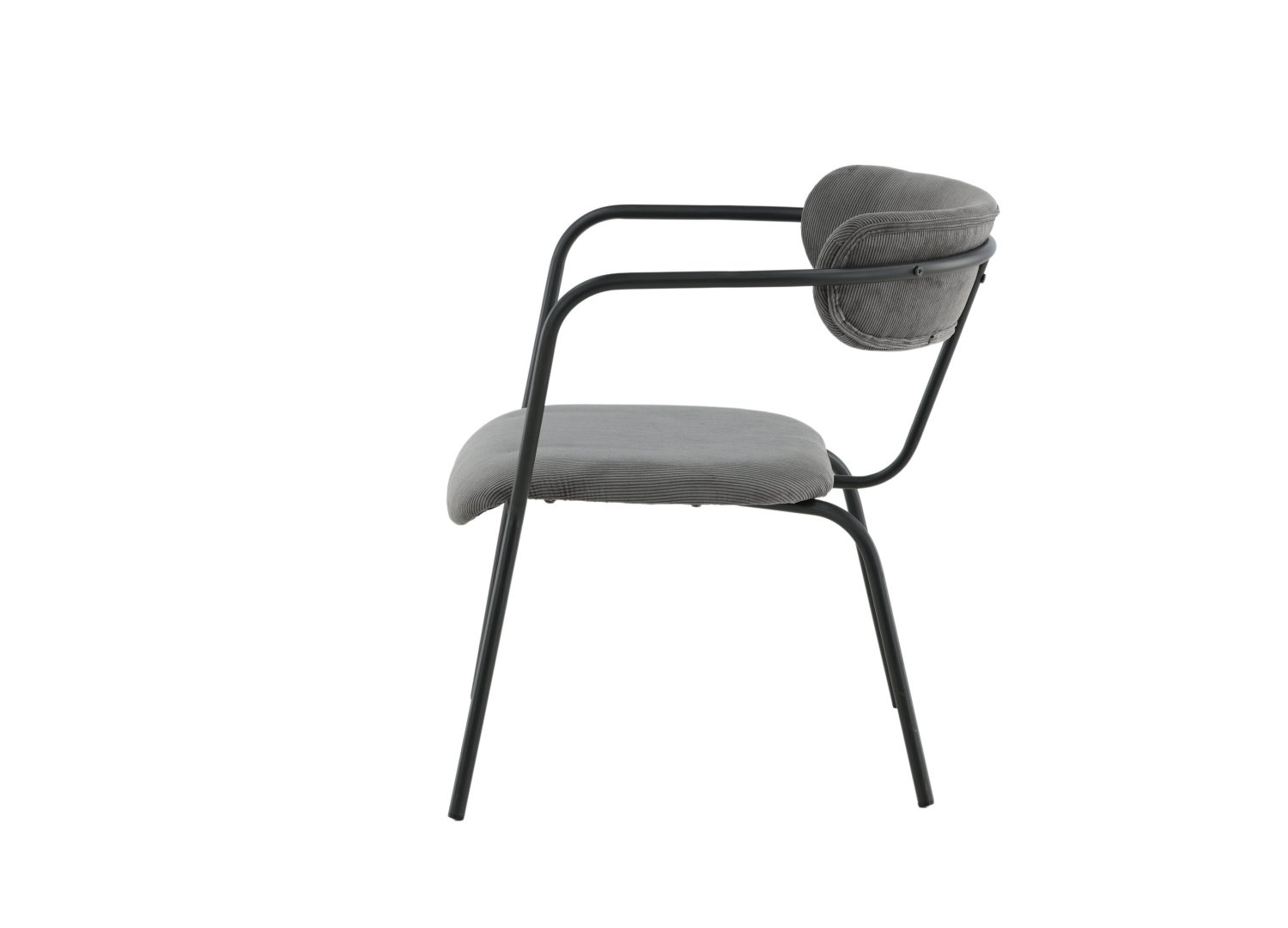 Détail du fauteuil Duffy gris