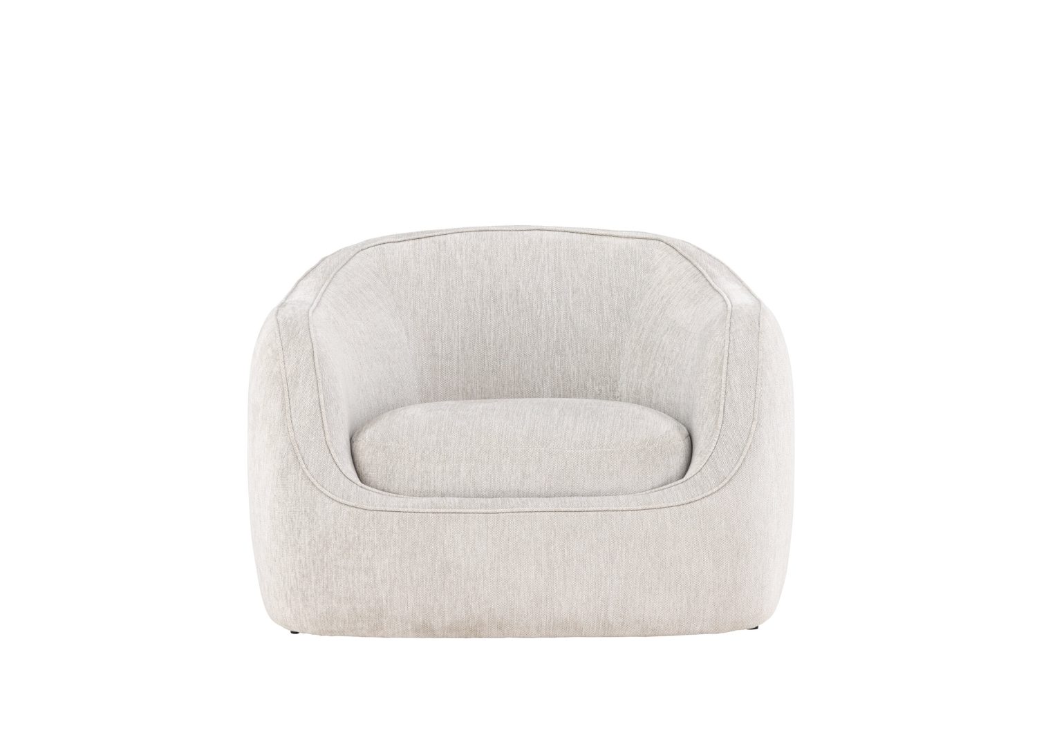 Détail du fauteuil Elio gris clair