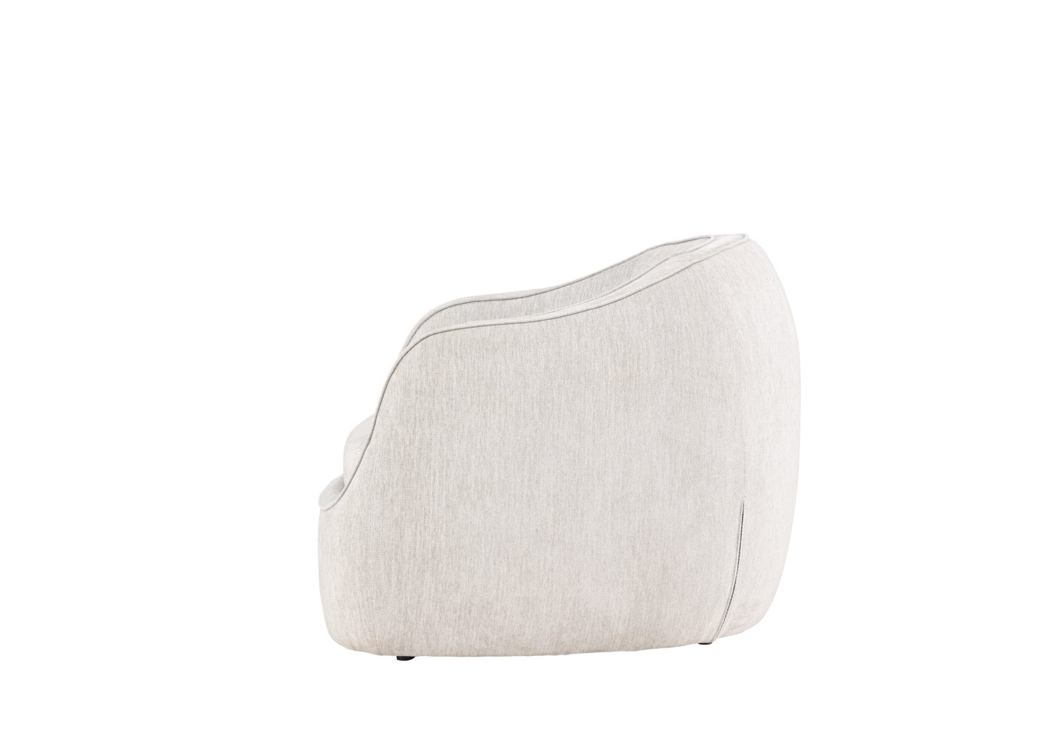 Détail du fauteuil Elio gris clair
