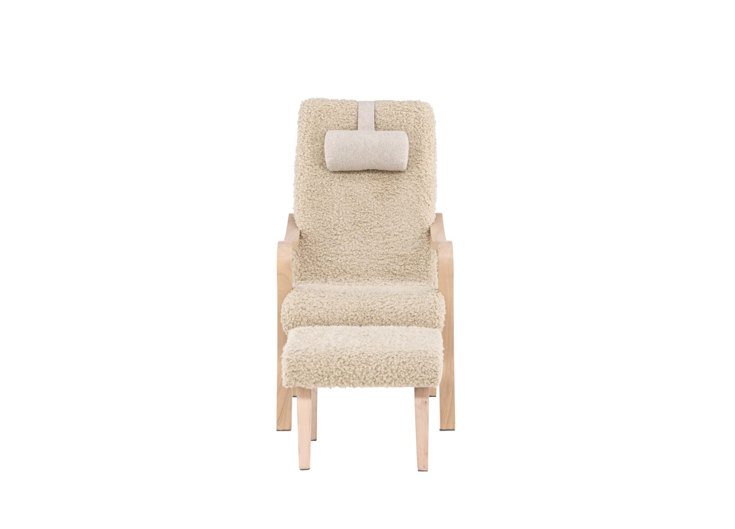 Détail du fauteuil Fårö marron