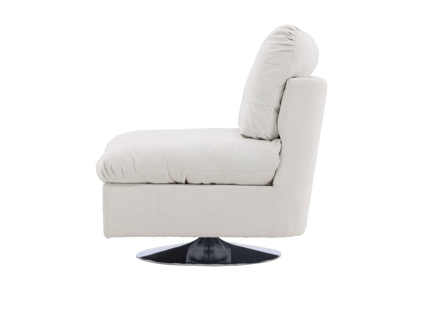 Détail du fauteuil Florens blanc cassé