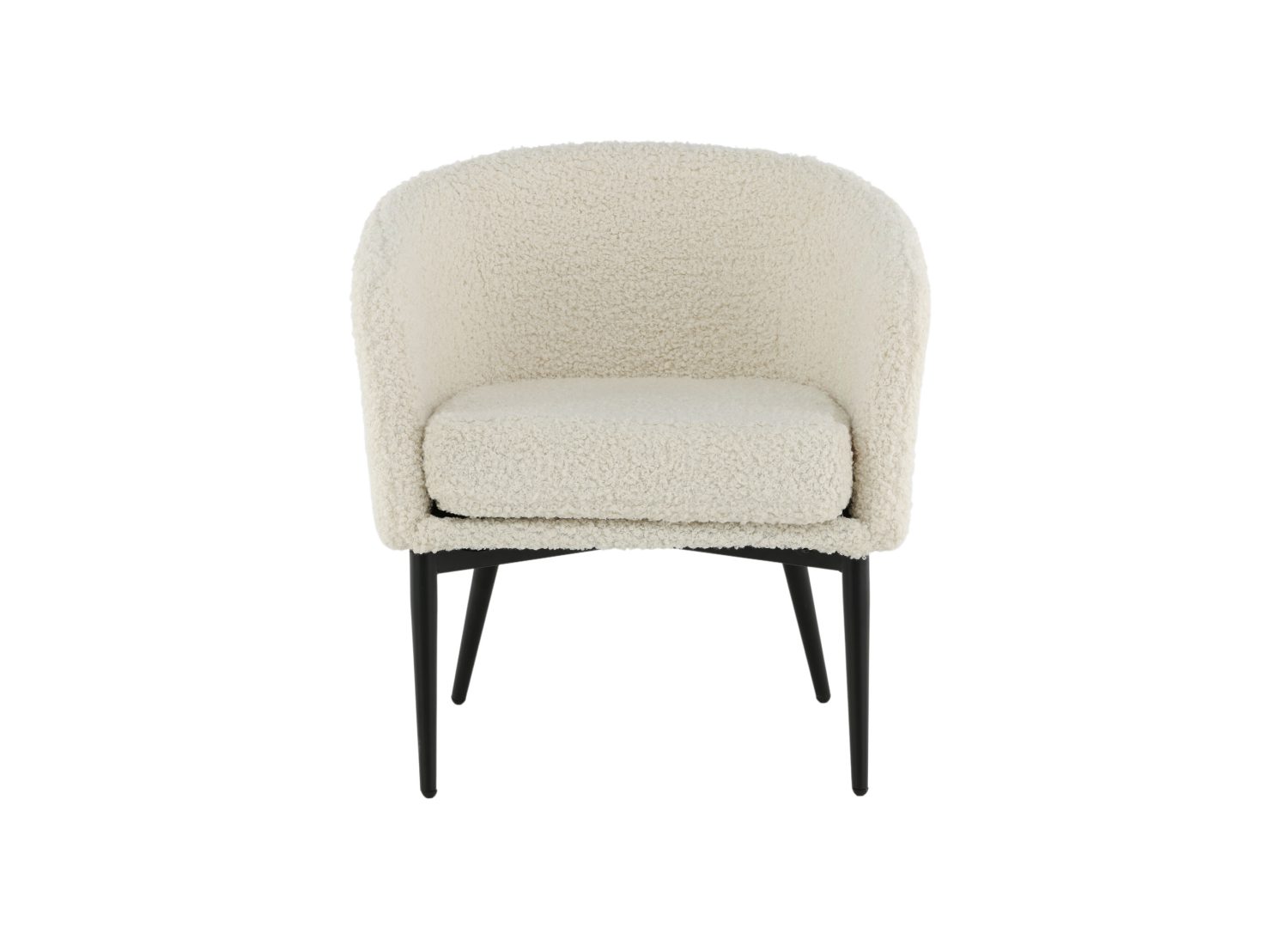 Détail du fauteuil Fluffy blanc