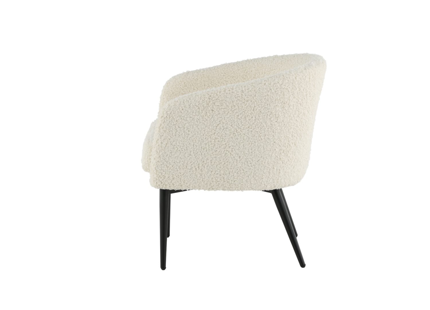 Détail du fauteuil Fluffy blanc