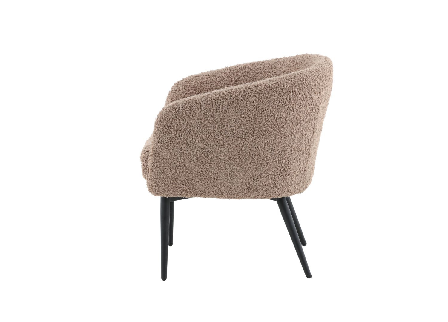 Détail du fauteuil Fluffy marron