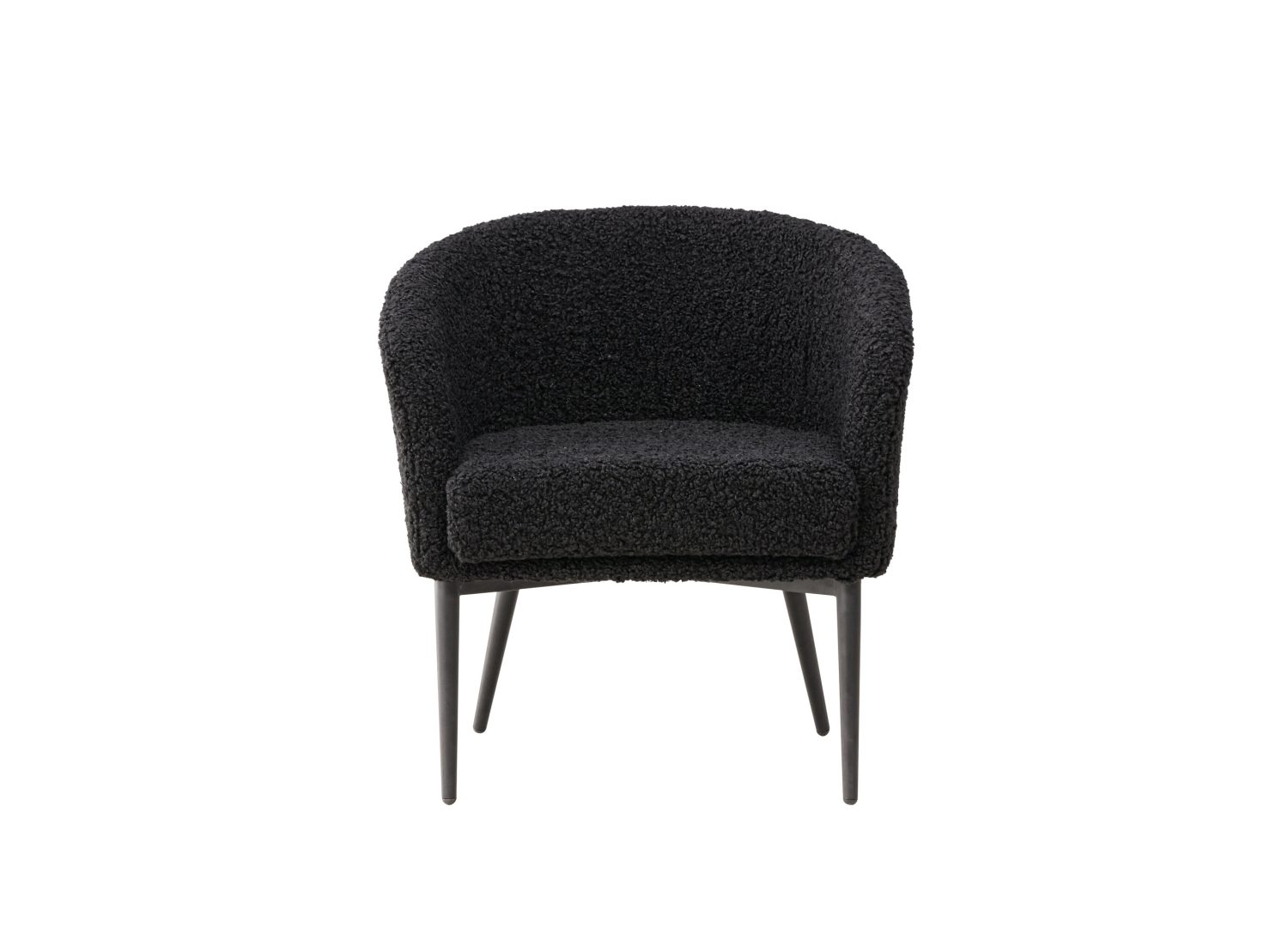 Détail du fauteuil Fluffy noir