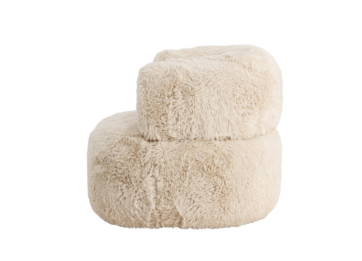 Détail du fauteuil Gert blanc cassé
