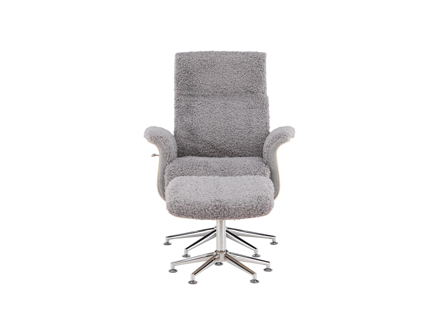 Détail du fauteuil Hagön gris