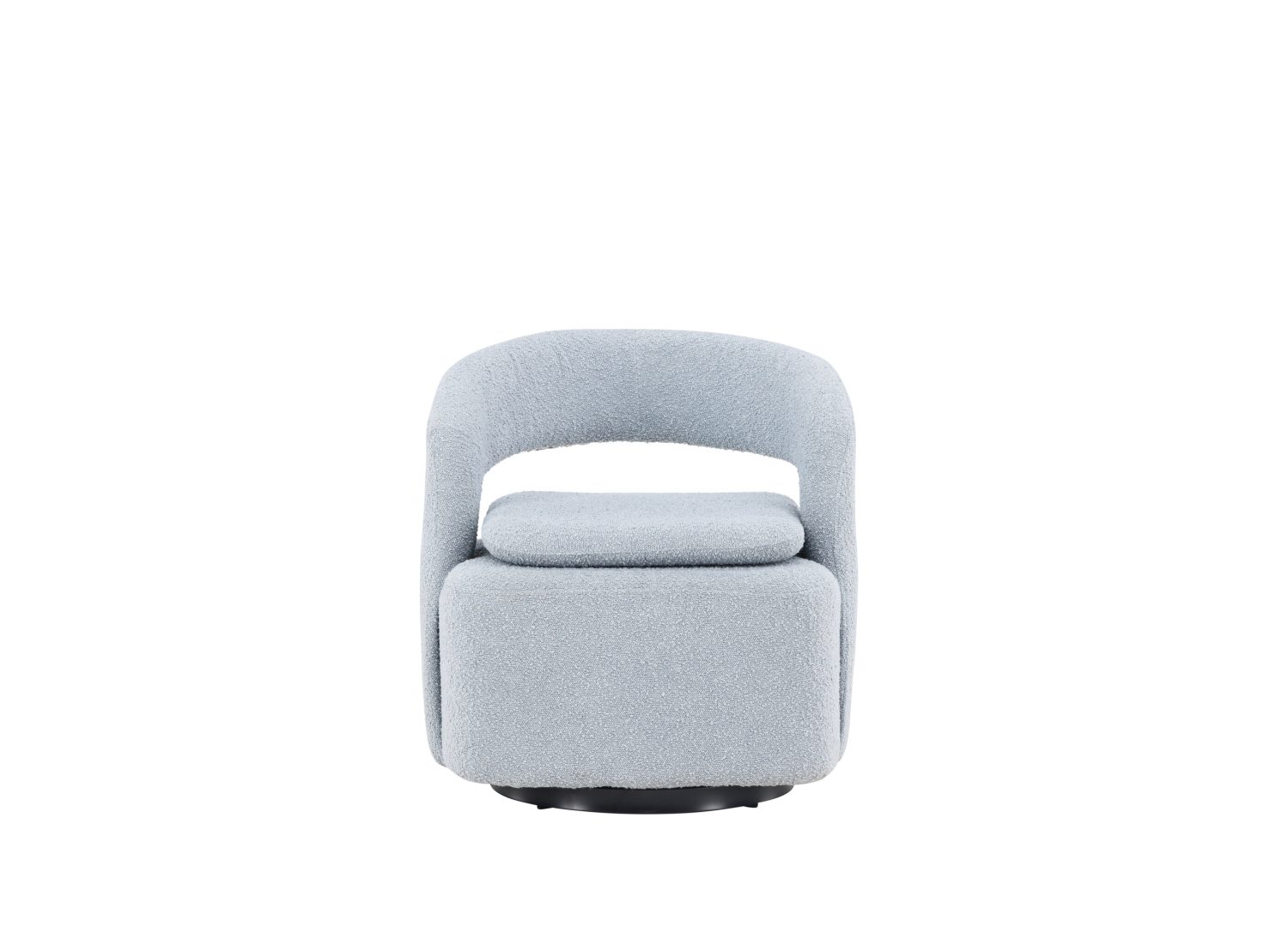 Détail du fauteuil Laurel bleu clair